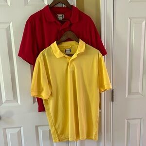 Set of 2 Clique polo shirts - size large
